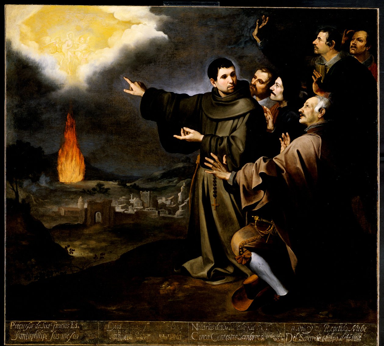 Broder Julián af Alcalás vision af den spanske kong Filip 2.s sjæls himmelfart af Bartolomé Esteban Murillo
