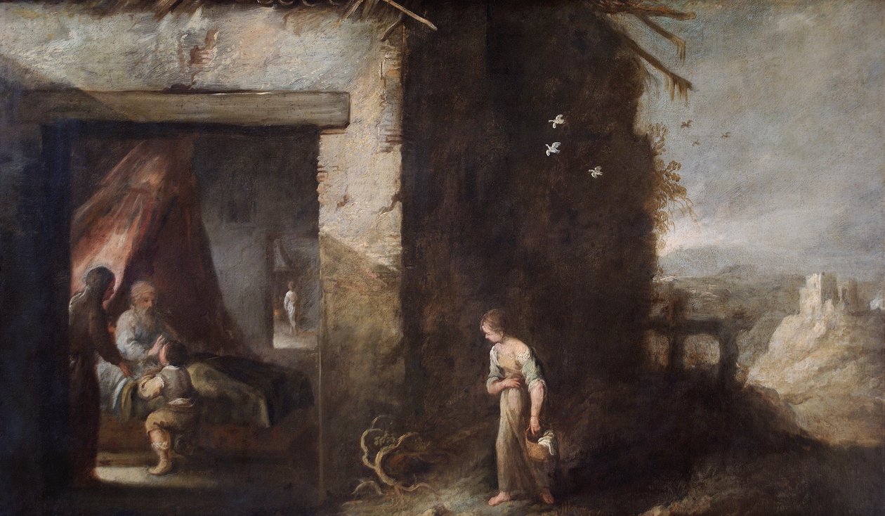 Isaac Blessing Jacob (olie på lærred) af Bartolomé Esteban Murillo
