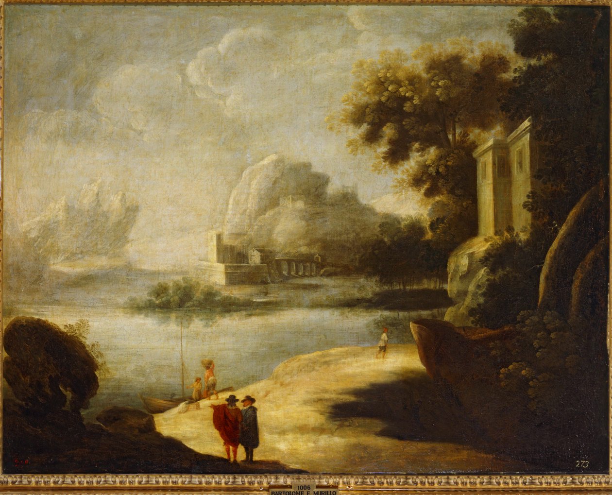 Landskab ... (olie på lærred) af Bartolomé Esteban Murillo
