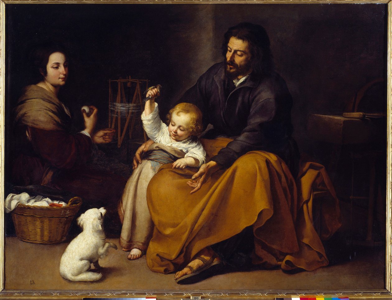 Den hellige familie-maleri af Bartolome Murillo (1618-1682) af Bartolomé Esteban Murillo
