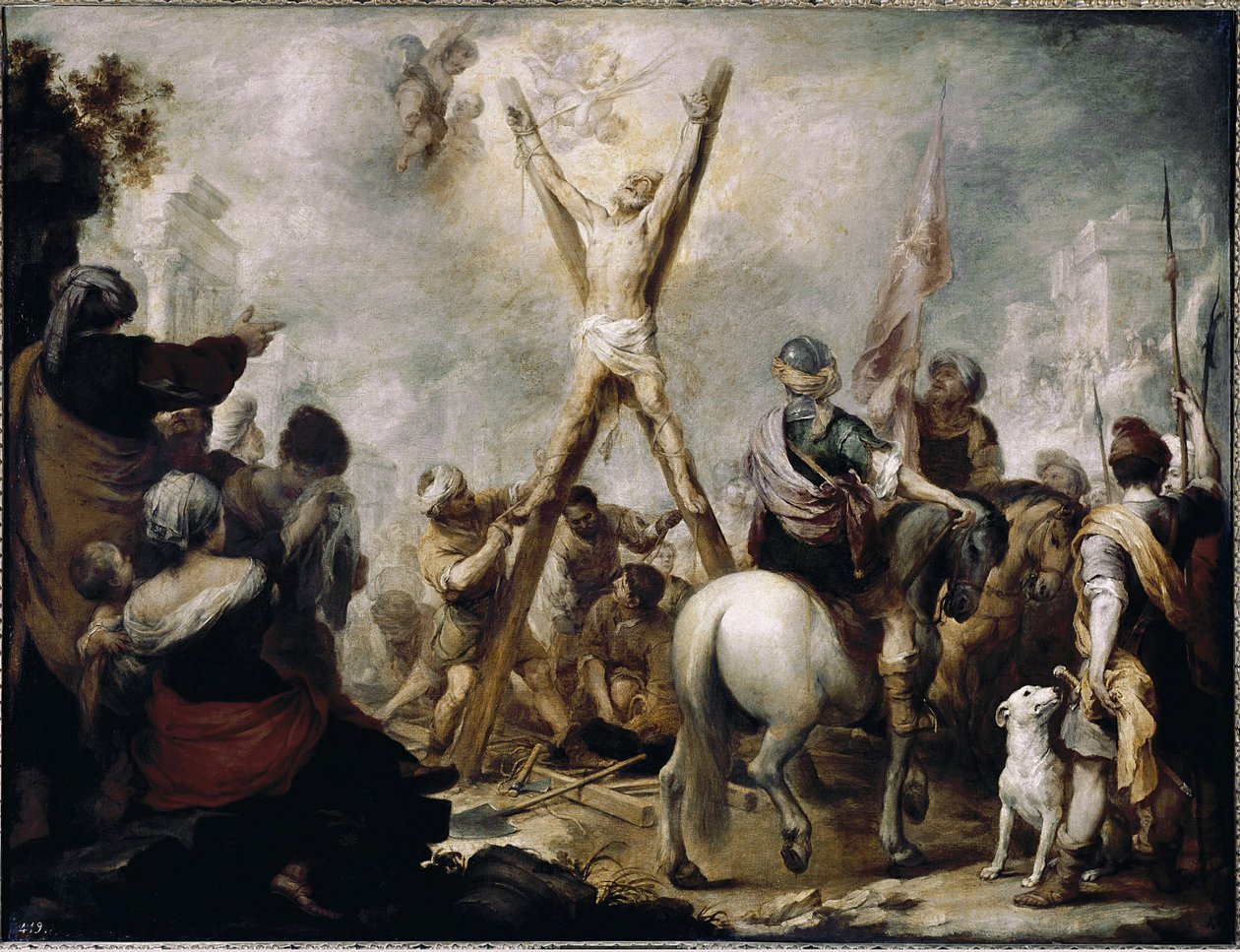 Sankt Andres martyrium. (olie på lærred af Bartolomé Esteban Murillo