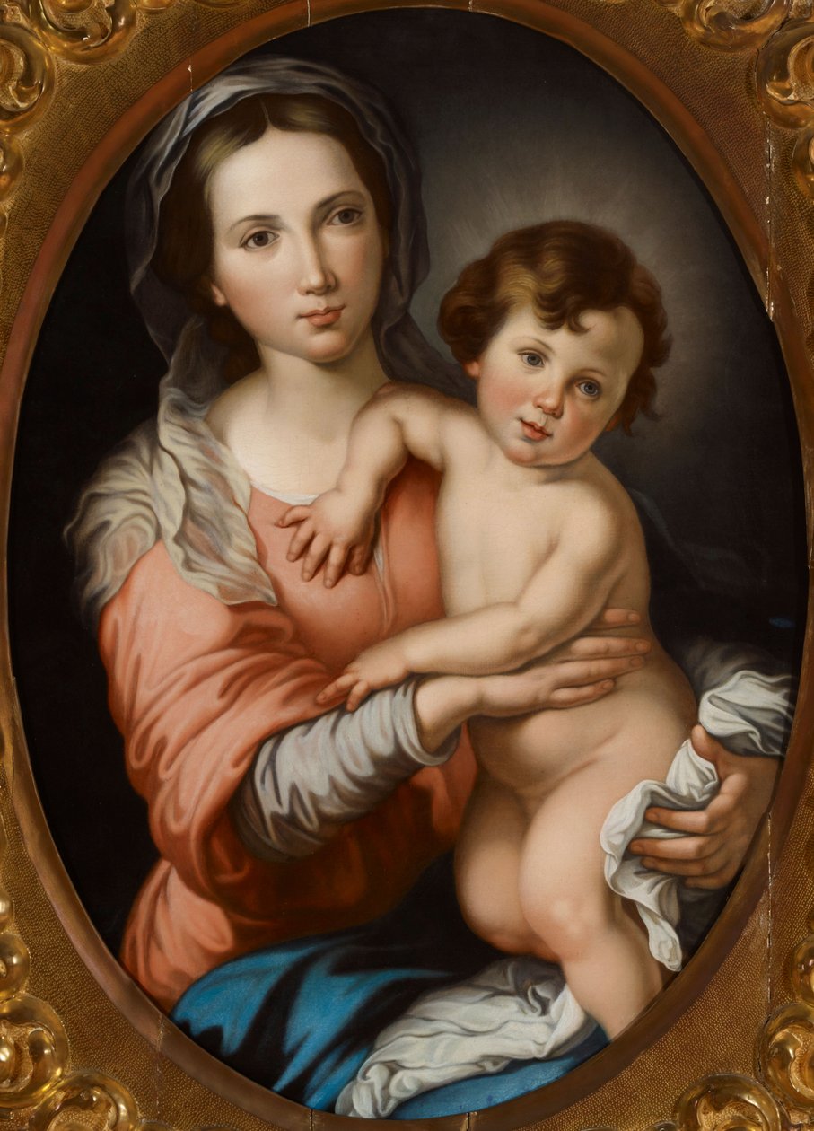 Jomfru Maria med barnet af Bartolomé Esteban Murillo