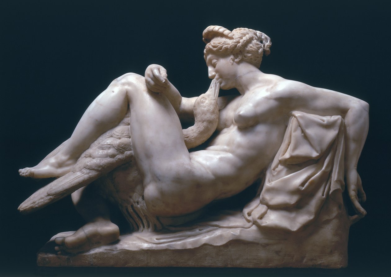 Leda og svanen (marmor) af Bartolomeo Ammannati