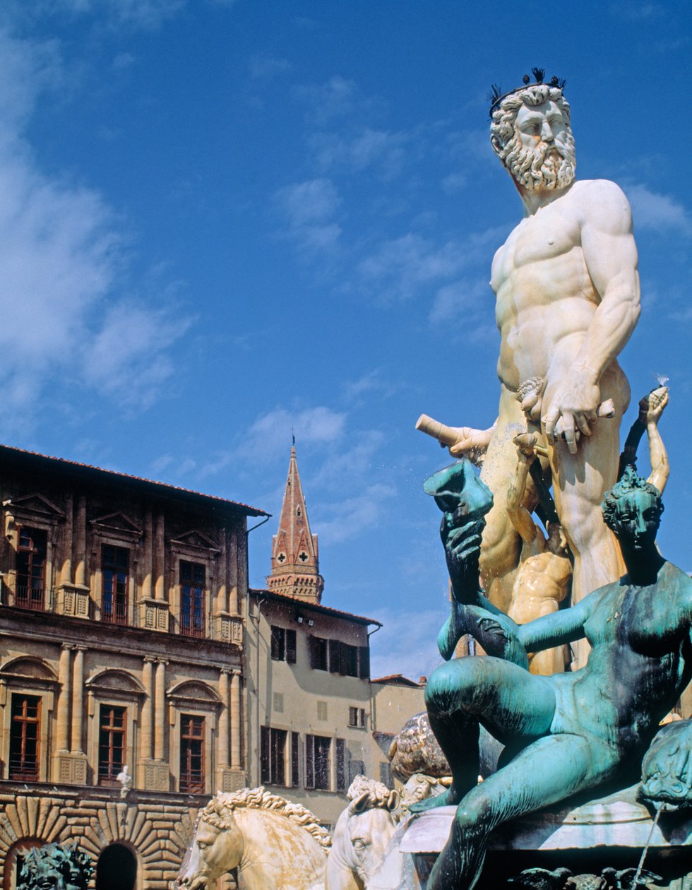 Neptuns springvand, 1560-75 (marmor og bronze) af Bartolomeo Ammannati