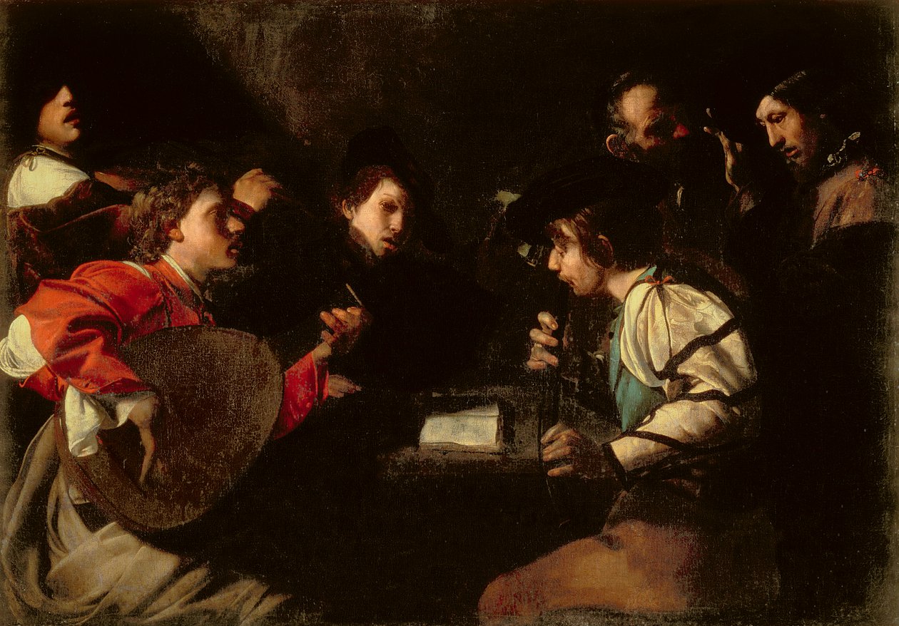 En koncert, c.1610-20 af Bartolomeo Manfredi
