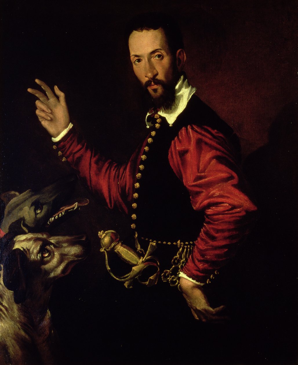 Portræt af Guidubaldo II della Rovere, hertug af Urbino af Bartolomeo Passarotti