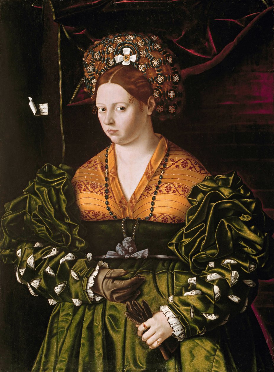 Portræt af en dame af Bartolomeo Veneto