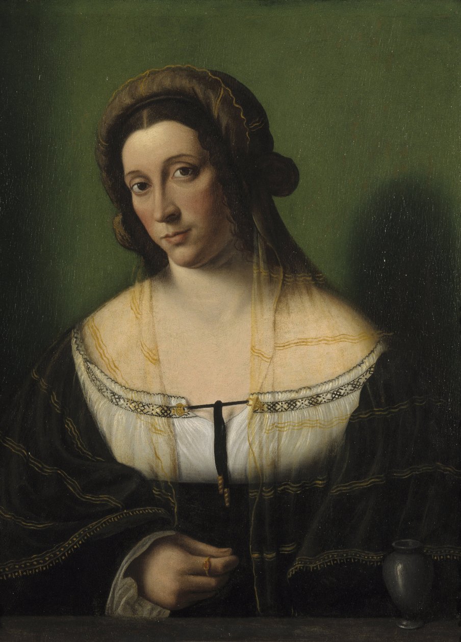 Portræt af en dame som Mary Magdalen af Bartolomeo Veneto