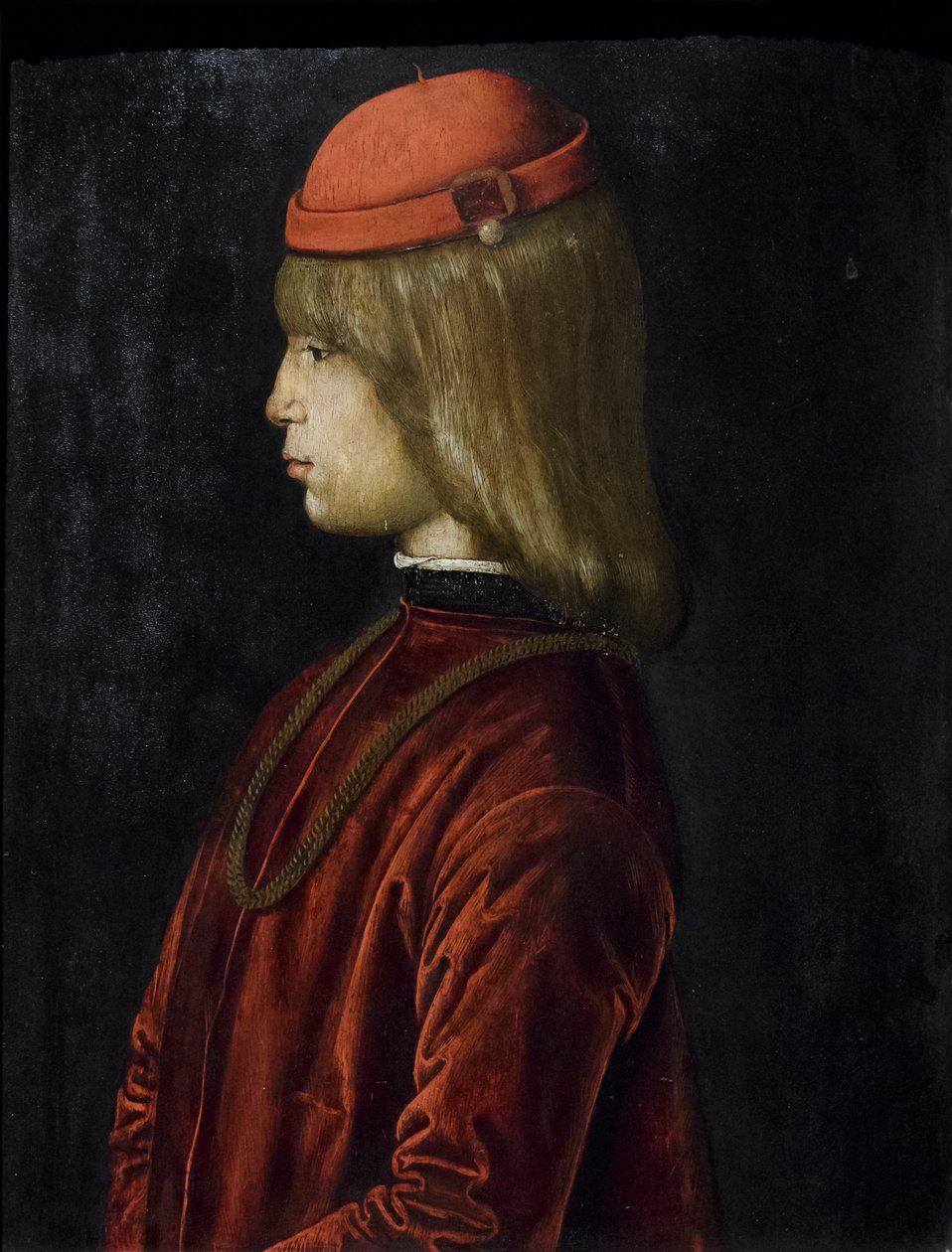 Portræt af Guidubaldo da Montefeltro, ca. 1480-81 (olie på panel) af Bartolomeo (attr. to) Della Gatta