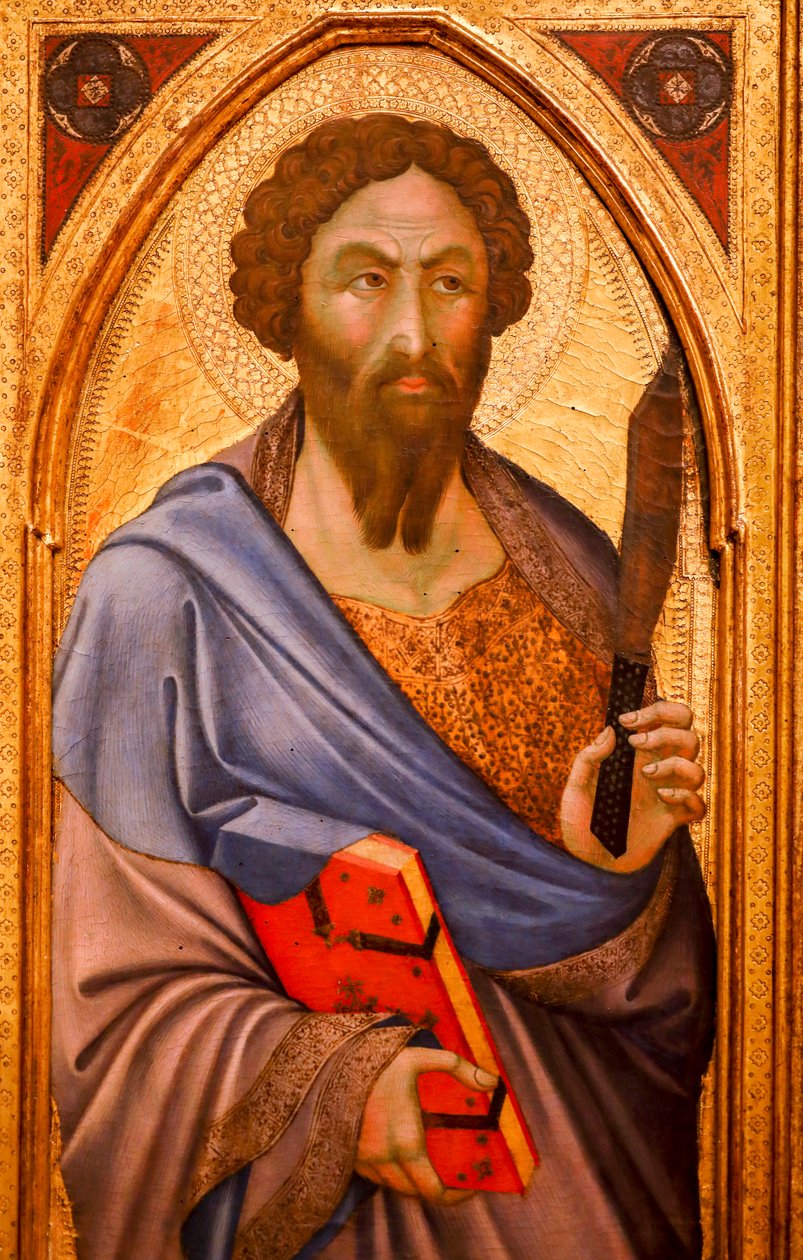 Sankt Bartolomæus. 14. århundrede (Tempera på træ) af Bartolomeo Barini