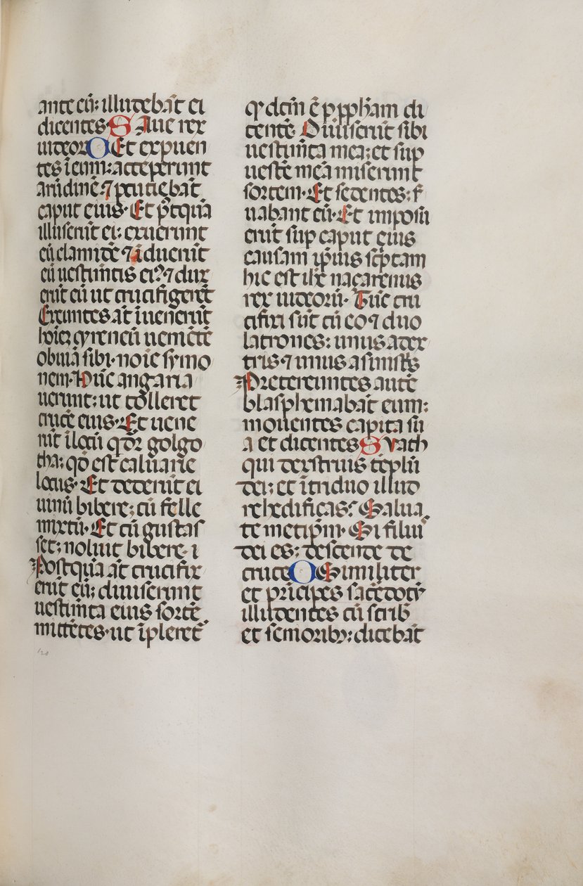 Missale: Fol. 121: indeholder musik til Hely Hely Lama etc. i St. Mattion Passion, 1469. af Bartolomeo Caporali