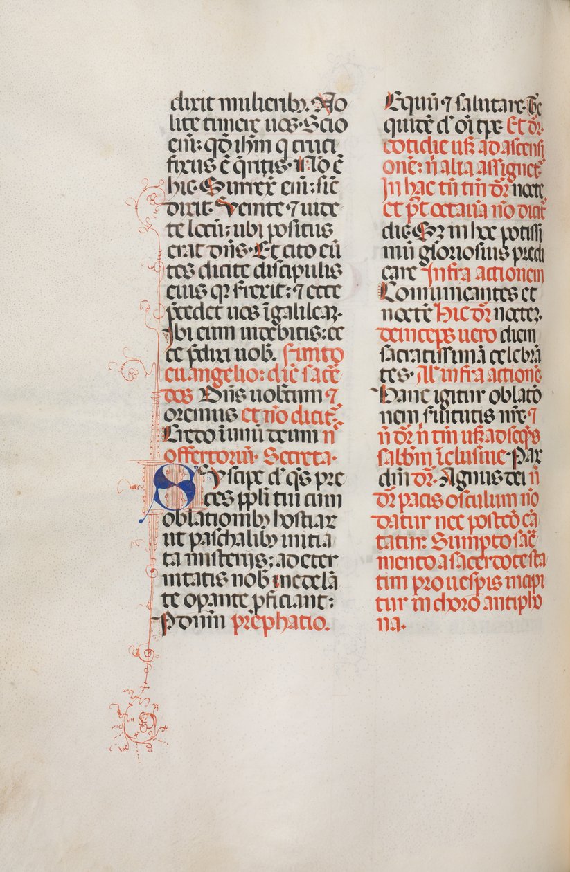Missale: Fol. 172v: Musik til Alleluia etc. i begyndelsen af påsken, 1469. af Bartolomeo Caporali