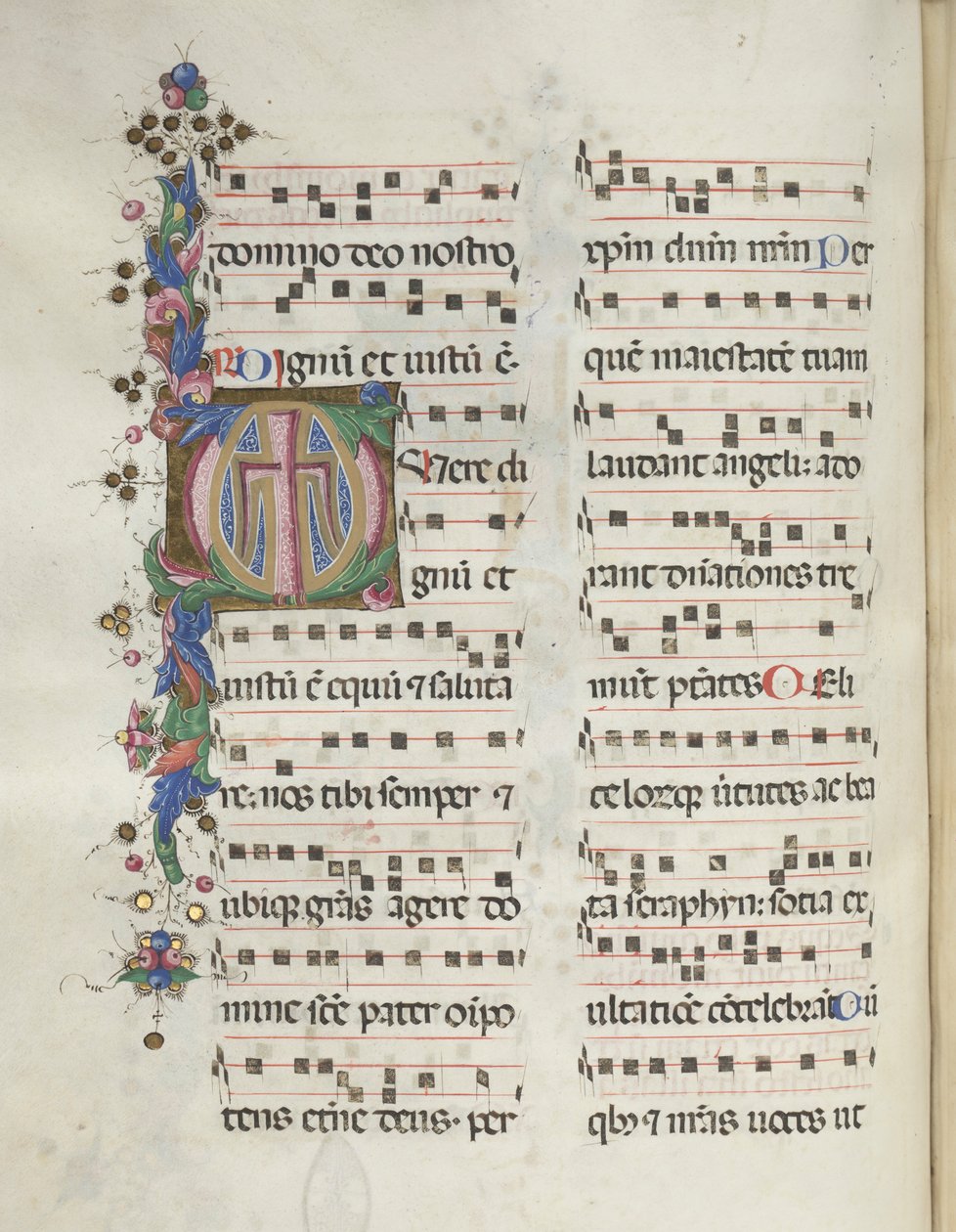 Missale: Fol. 184v: Kors, Løv, 1469 af Bartolomeo Caporali