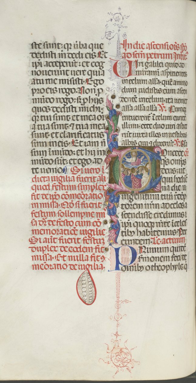 Missale: Fol. 208v: Kristi himmelfart, 1469. af Bartolomeo Caporali