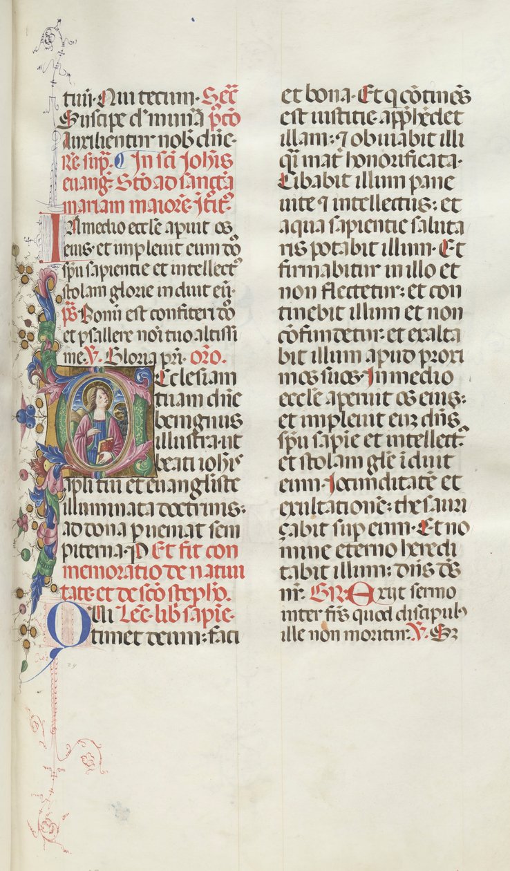 Missale: Fol. 25: Johannes med ørn, 1469. af Bartolomeo Caporali