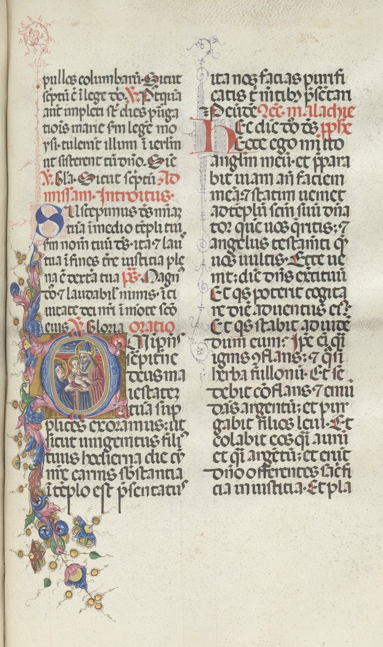 Missale: Fol. 270: Præsentation af Kristus til Simeon, 1469. af Bartolomeo Caporali