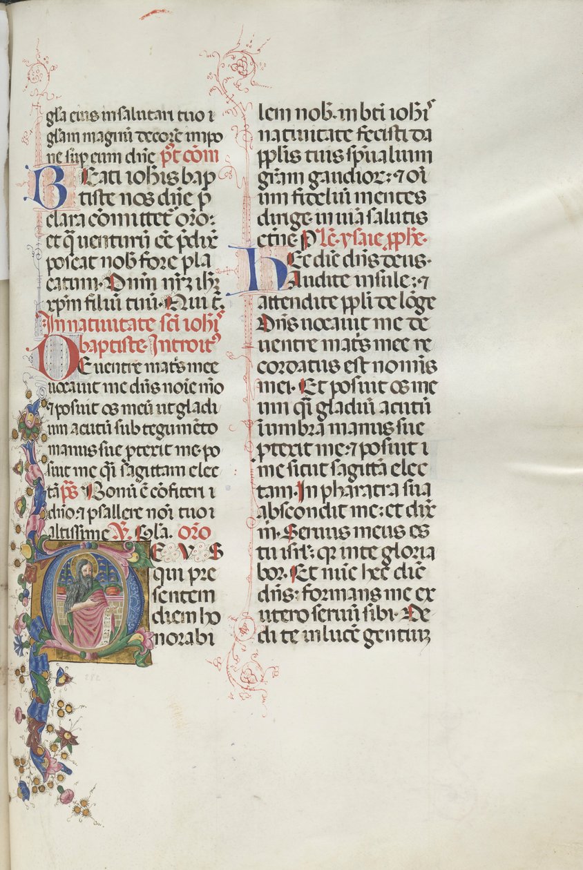 Missale: Fol. 287: Johannes Døberen, 1469. af Bartolomeo Caporali