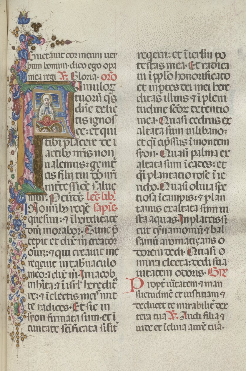 Missale: Fol. 306: Jomfruens himmelfart, 1469. af Bartolomeo Caporali