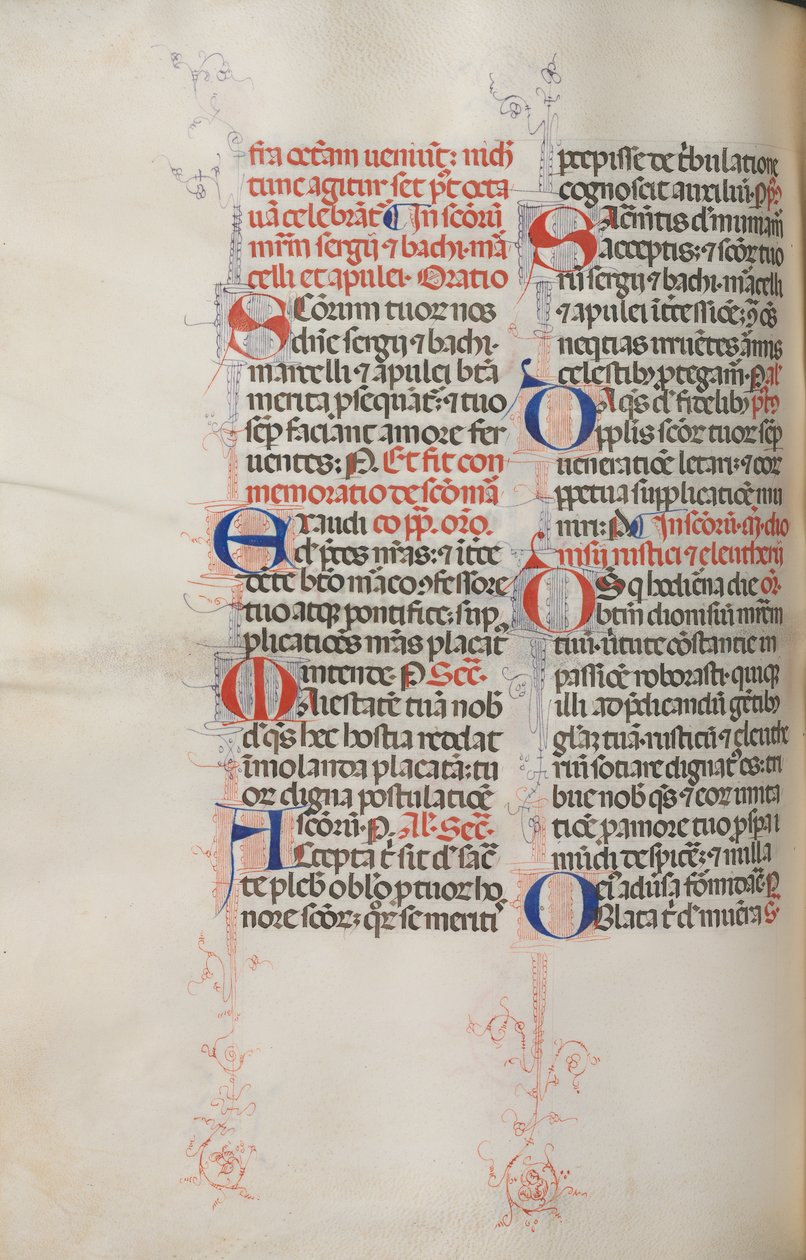 Missale: Fol. 319v: Sankt Frans og hellige Fransisk messe, 1469. af Bartolomeo Caporali
