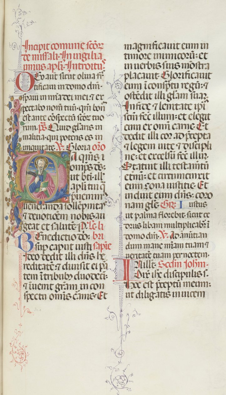 Missale: Fol. 327: Sankt Bartolomæus, 1469 af Bartolomeo Caporali