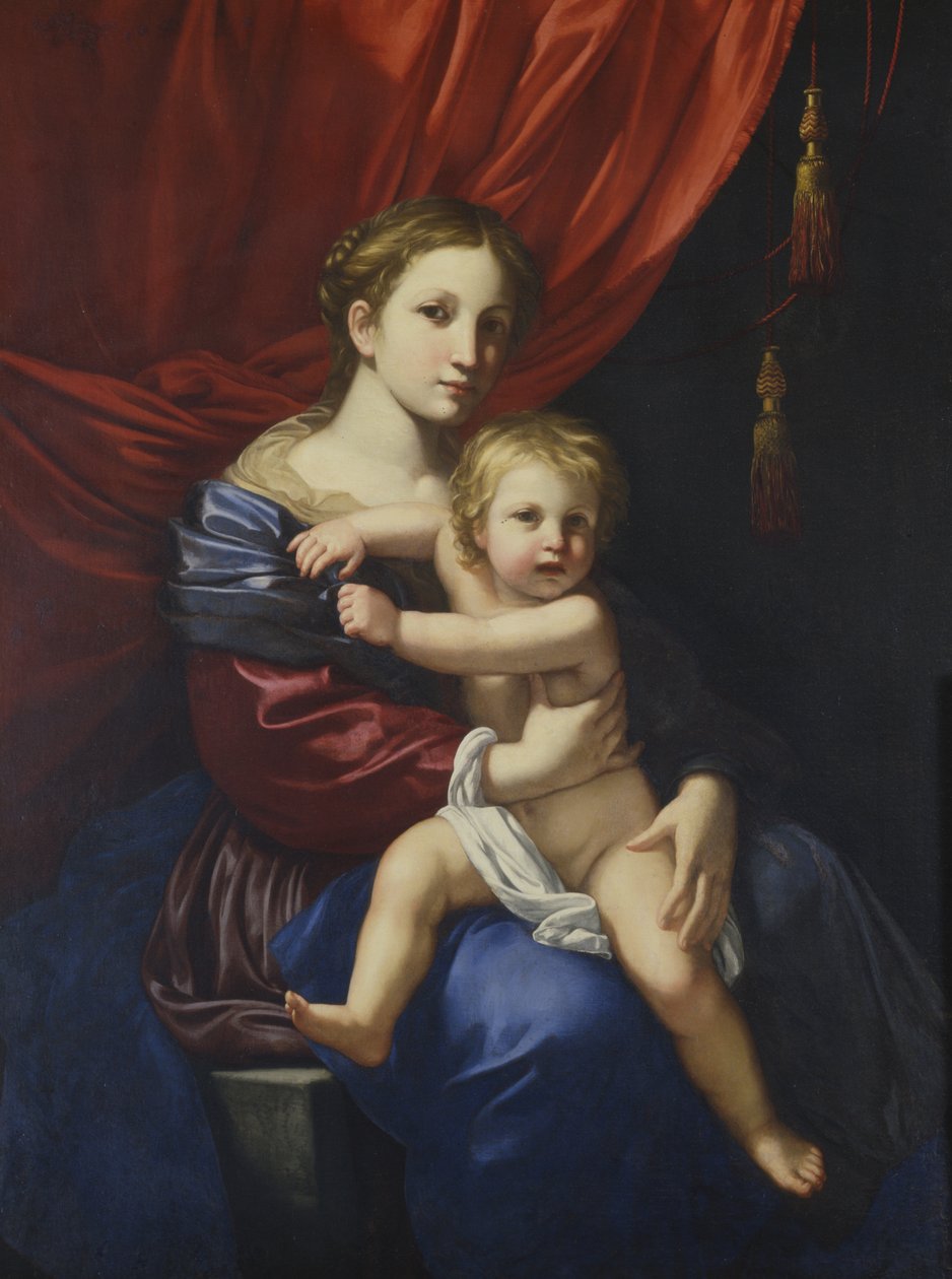 Madonna og barn af Bartolomeo Cavarozzi