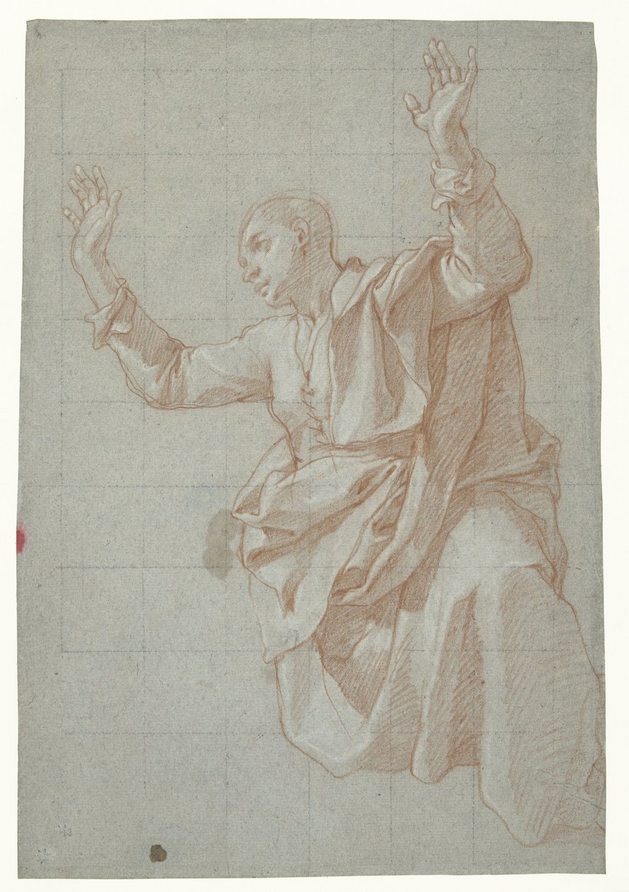 Studie af en ung mand af Bartolomeo Cesi