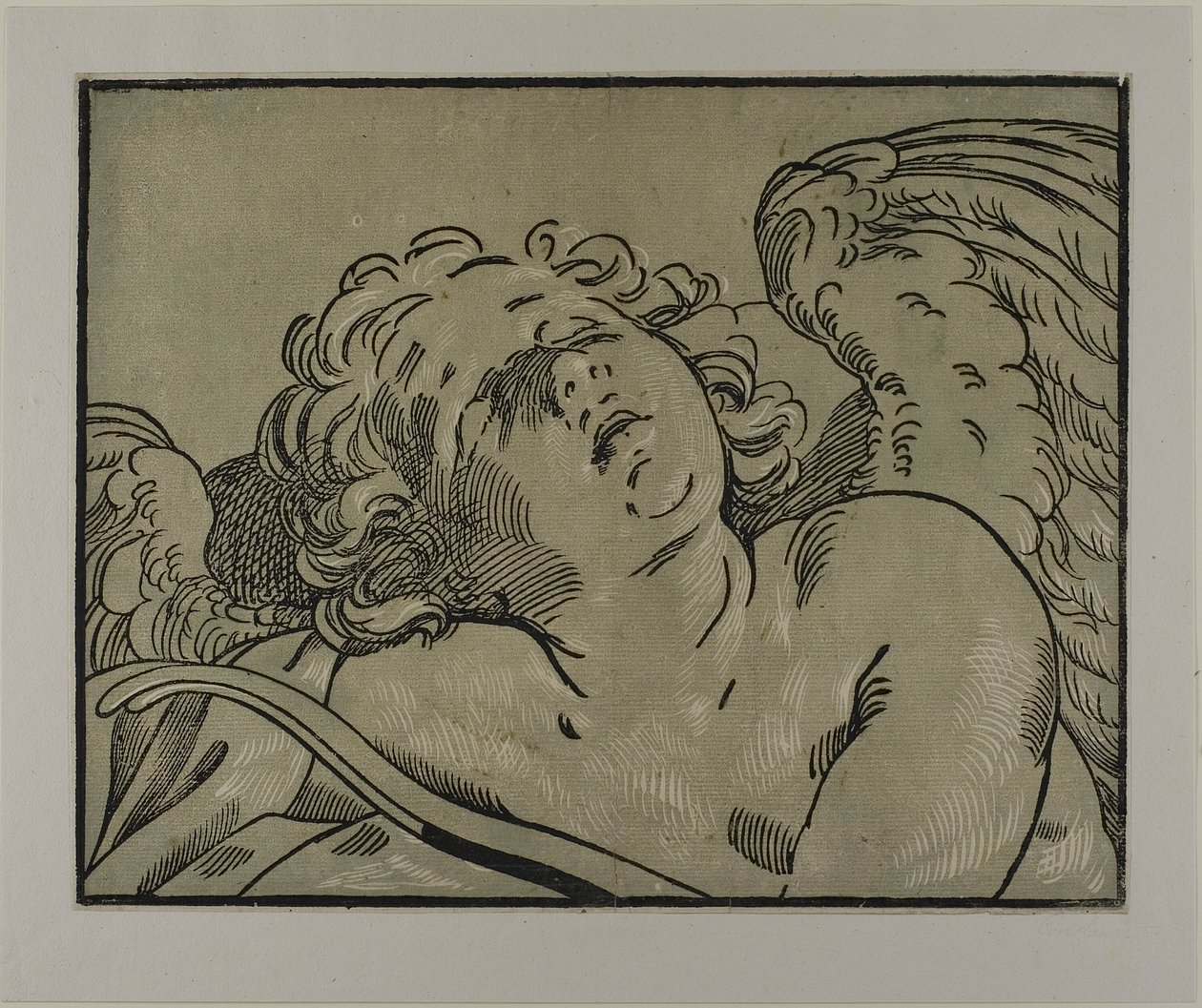 Buste af sovende Amor af Bartolomeo Coriolano