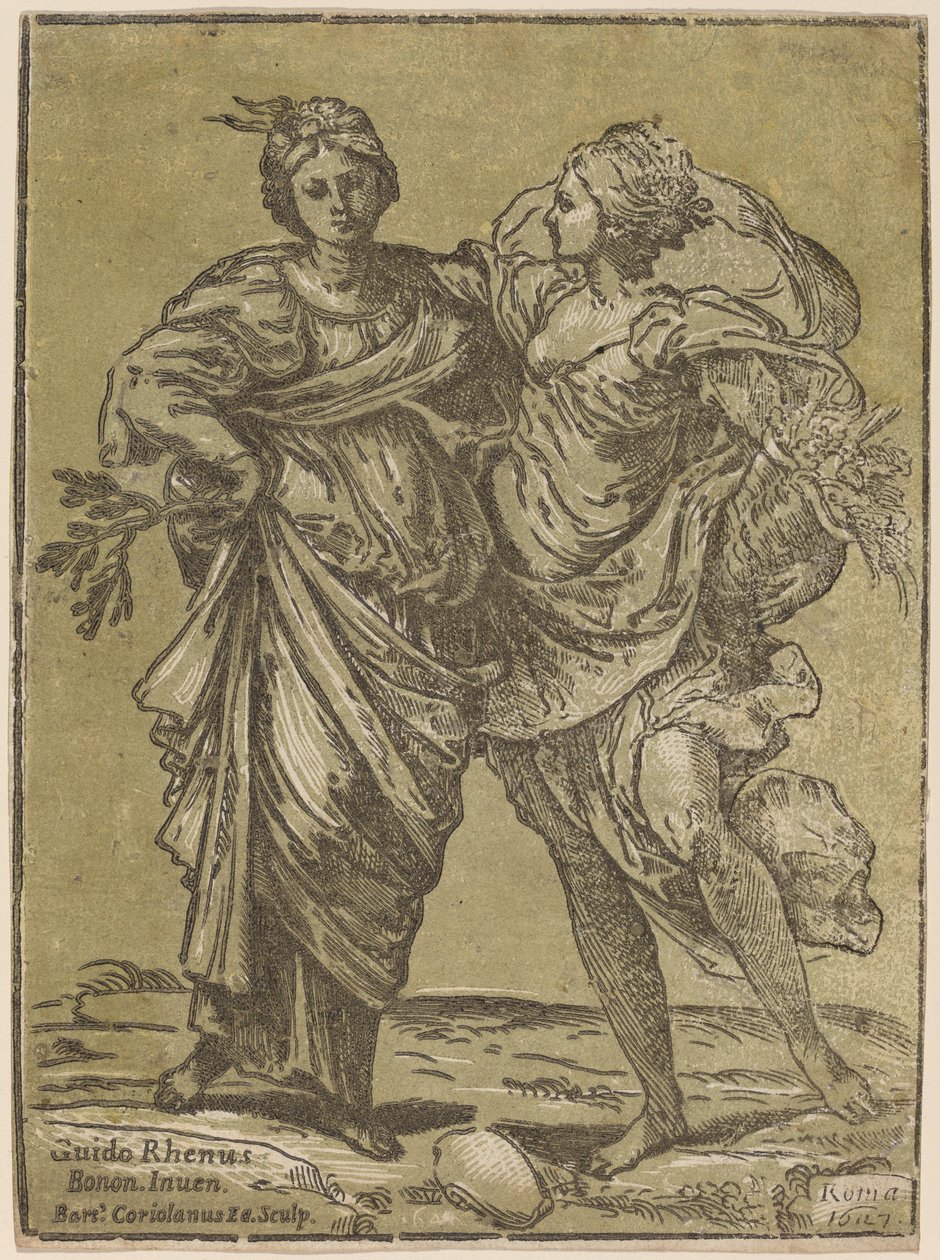 Alliance af Fred og Overflod af Bartolomeo Coriolano after Guido Reni