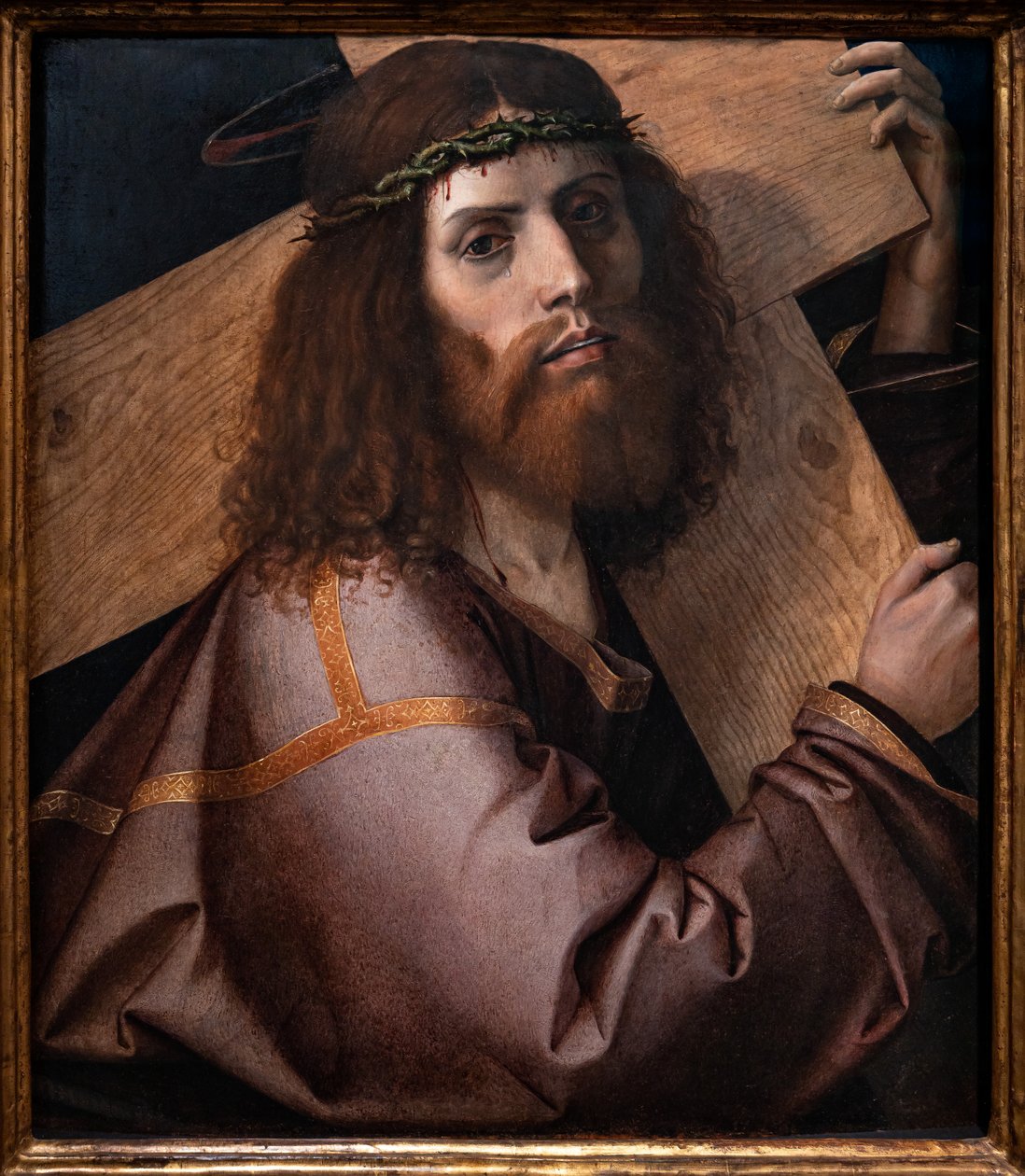 Kristus bærer korset, første årti 1500-tallet (olie på panel) af Bartolomeo Montagna