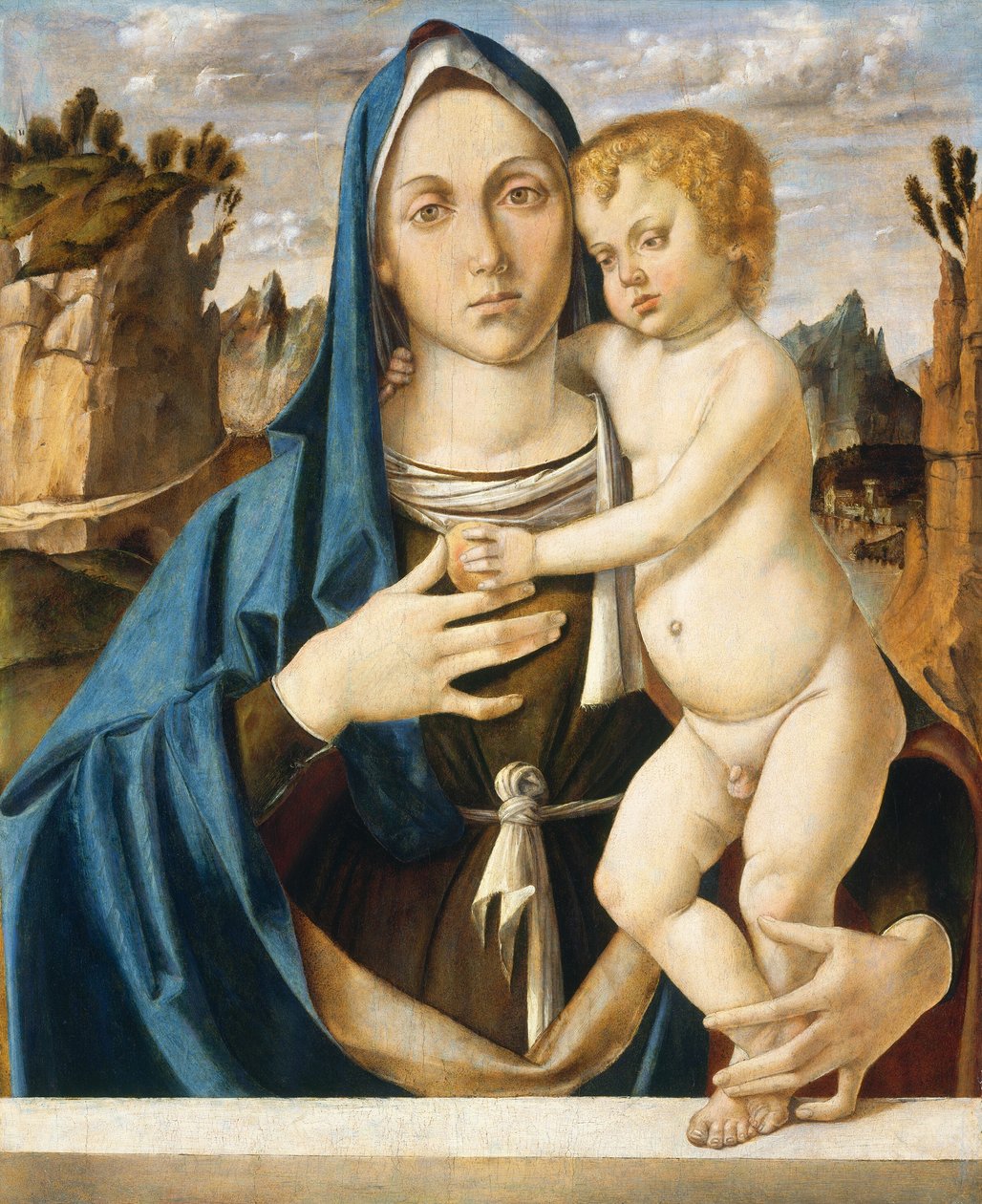 Madonna og barn, ca. 1490. af Bartolomeo Montagna