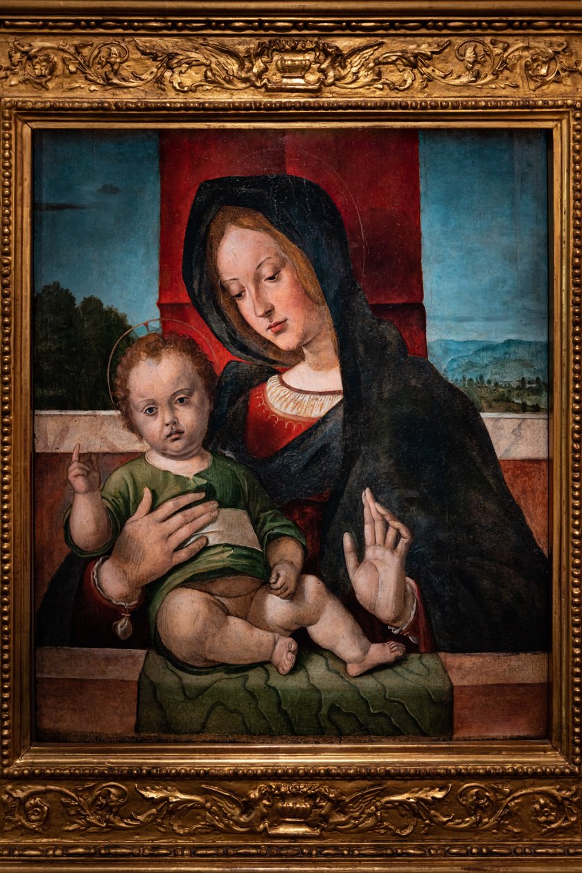 Madonna med spædbarnet Jesus, sidste årti af det 15. århundrede (olie på panel) af Bartolomeo Montagna