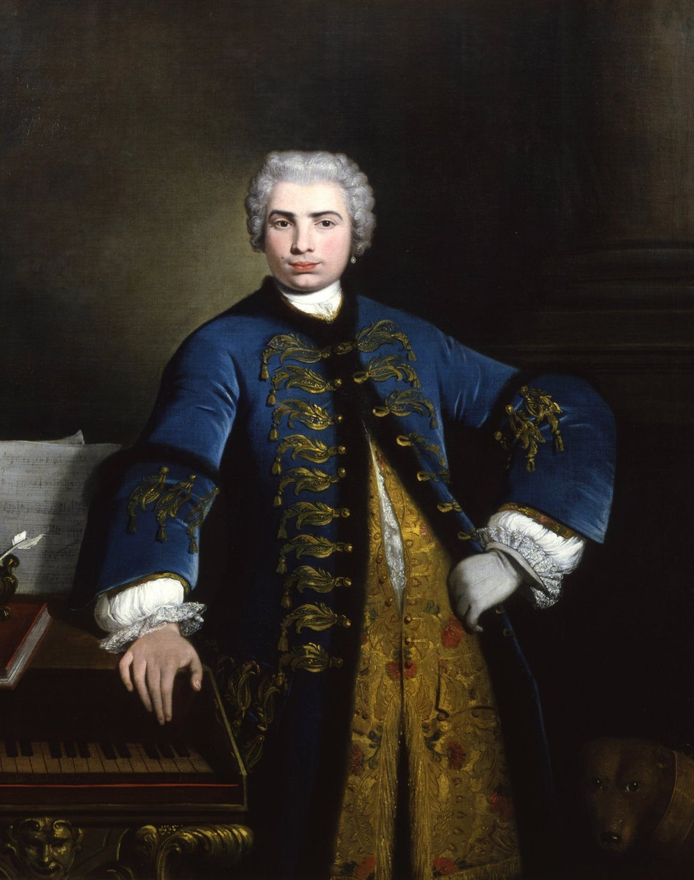 Portræt af sangeren Farinelli Carlo Broschi 1705-1782, 1734. af Bartolomeo Nazari