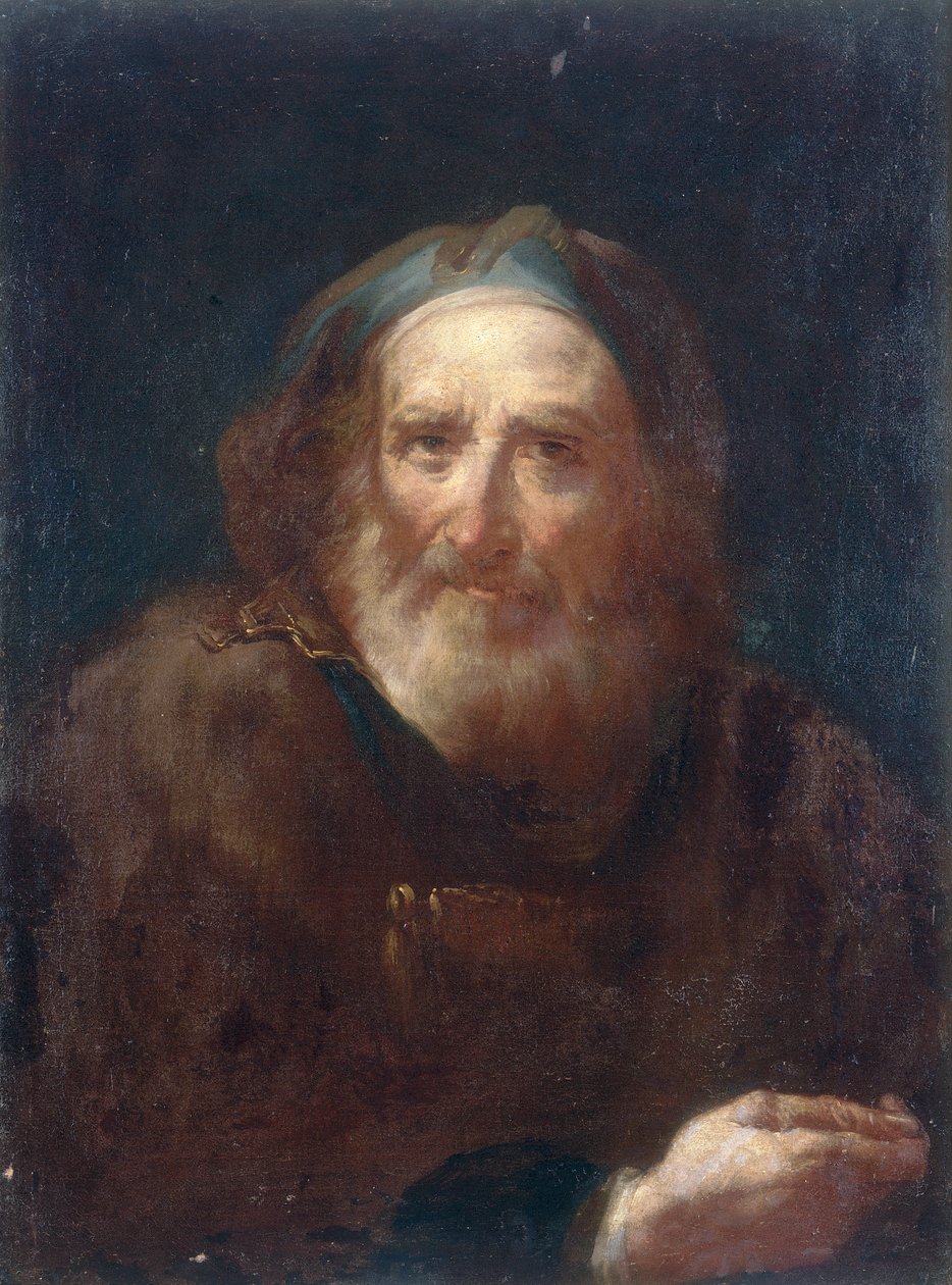 Portræt af en gammel mand af Bartolomeo Nazzari