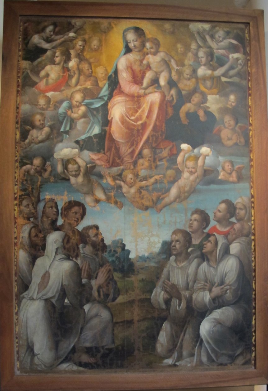Bartolomeo neroni kendt som pindsvinet, Madonna med brødrene i kompagniet af Bartolomeo Neroni