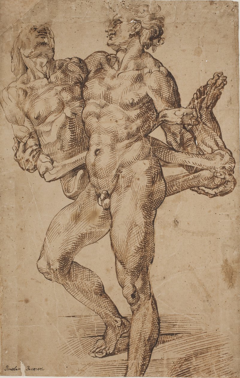 Æneas og Anchises [?] af Bartolomeo Passarotti
