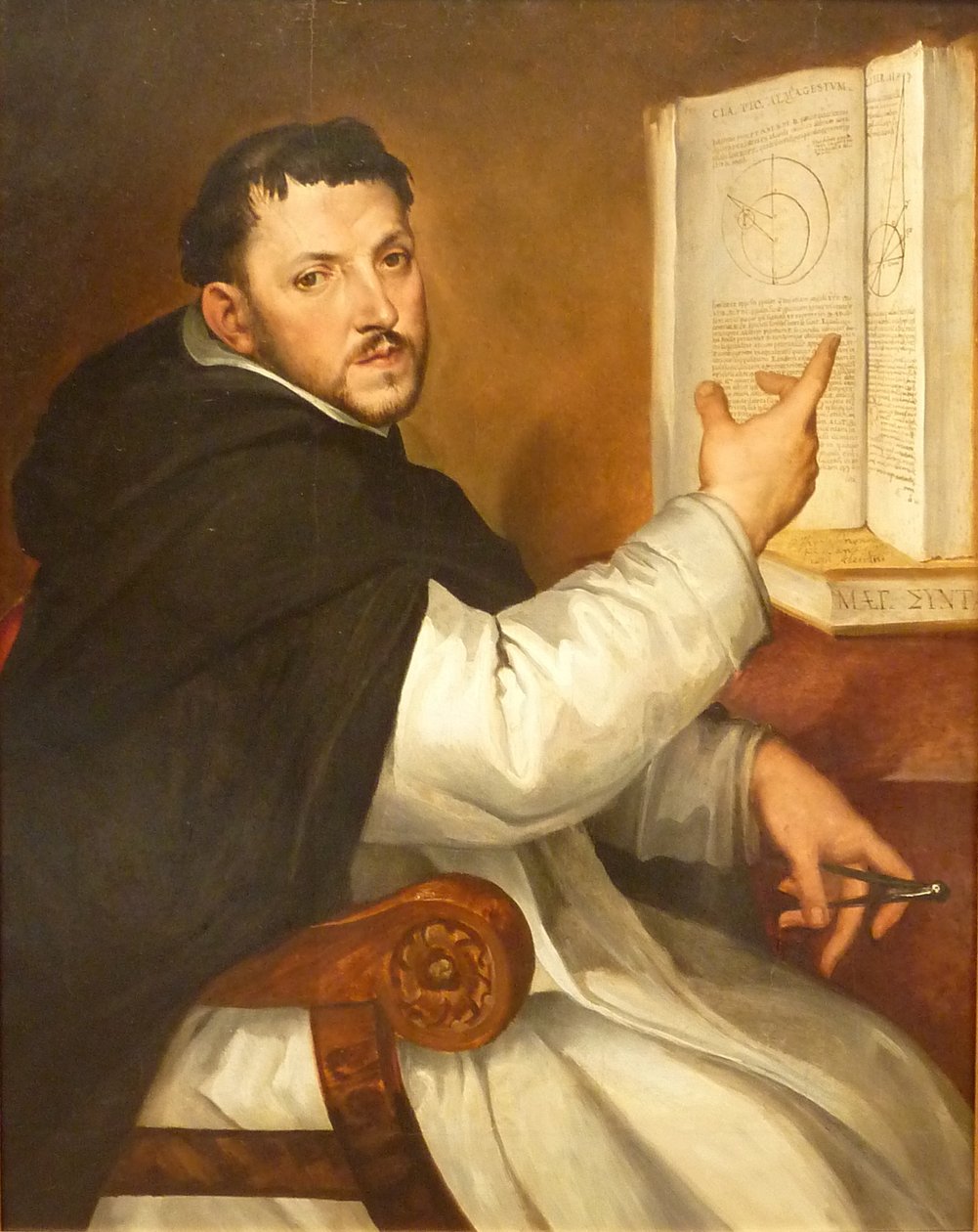 Italiensk: Portræt af Ignazio Danti Portræt af Ignazio Danti af Bartolomeo Passarotti