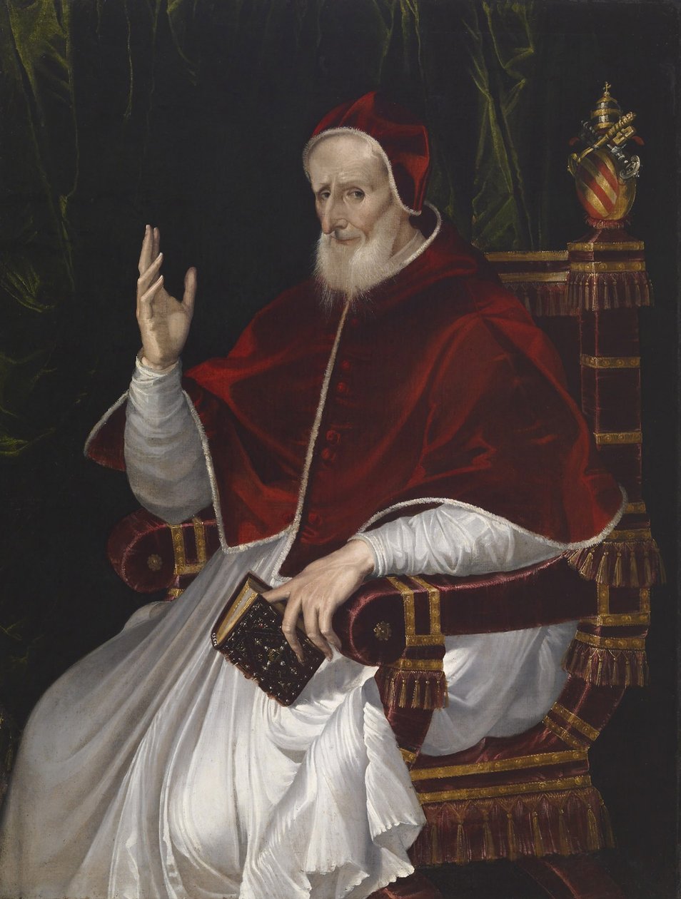 Portræt af pave Pius V, ca. 1566 af Bartolomeo Passarotti