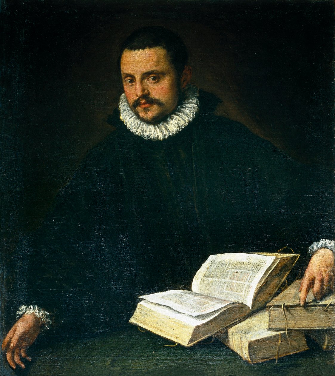 Portræt af en bemærkelsesværdig af Bartolomeo Passarotti