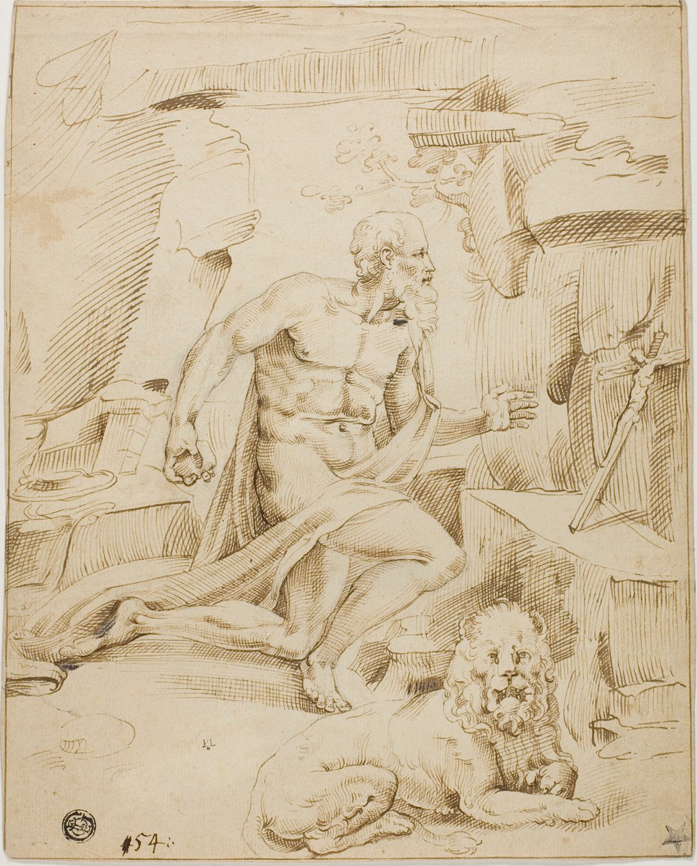 Sankt Jerome af Bartolomeo Passarotti
