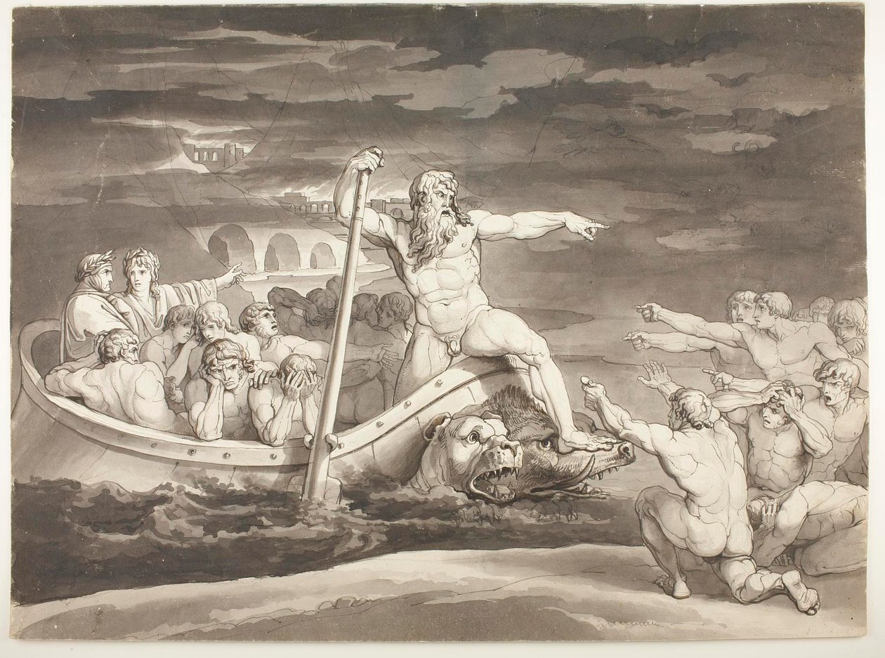 Charons båd af Bartolomeo Pinelli