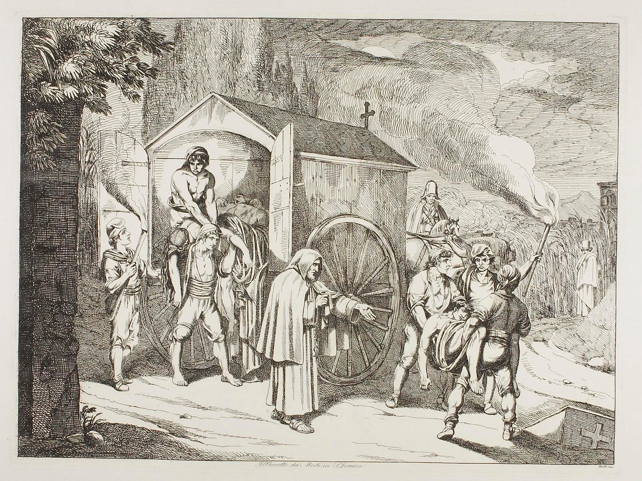 Ligvognen i San Lorenzo af Bartolomeo Pinelli