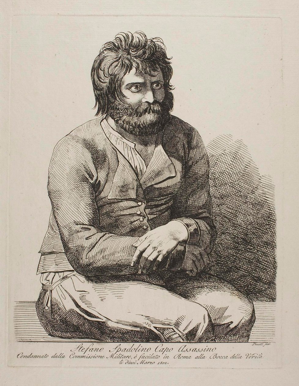 Røverhøvding Stefano Spadolino af Bartolomeo Pinelli