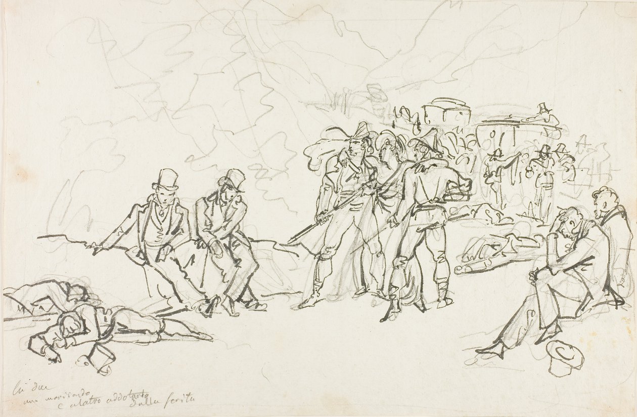Røveriet af diligencen af Bartolomeo Pinelli