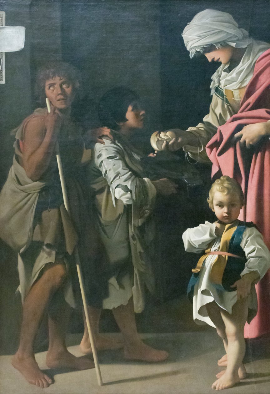 Velforeningen fra St Elizabeth fra Ungarn af Bartolomeo Schedoni