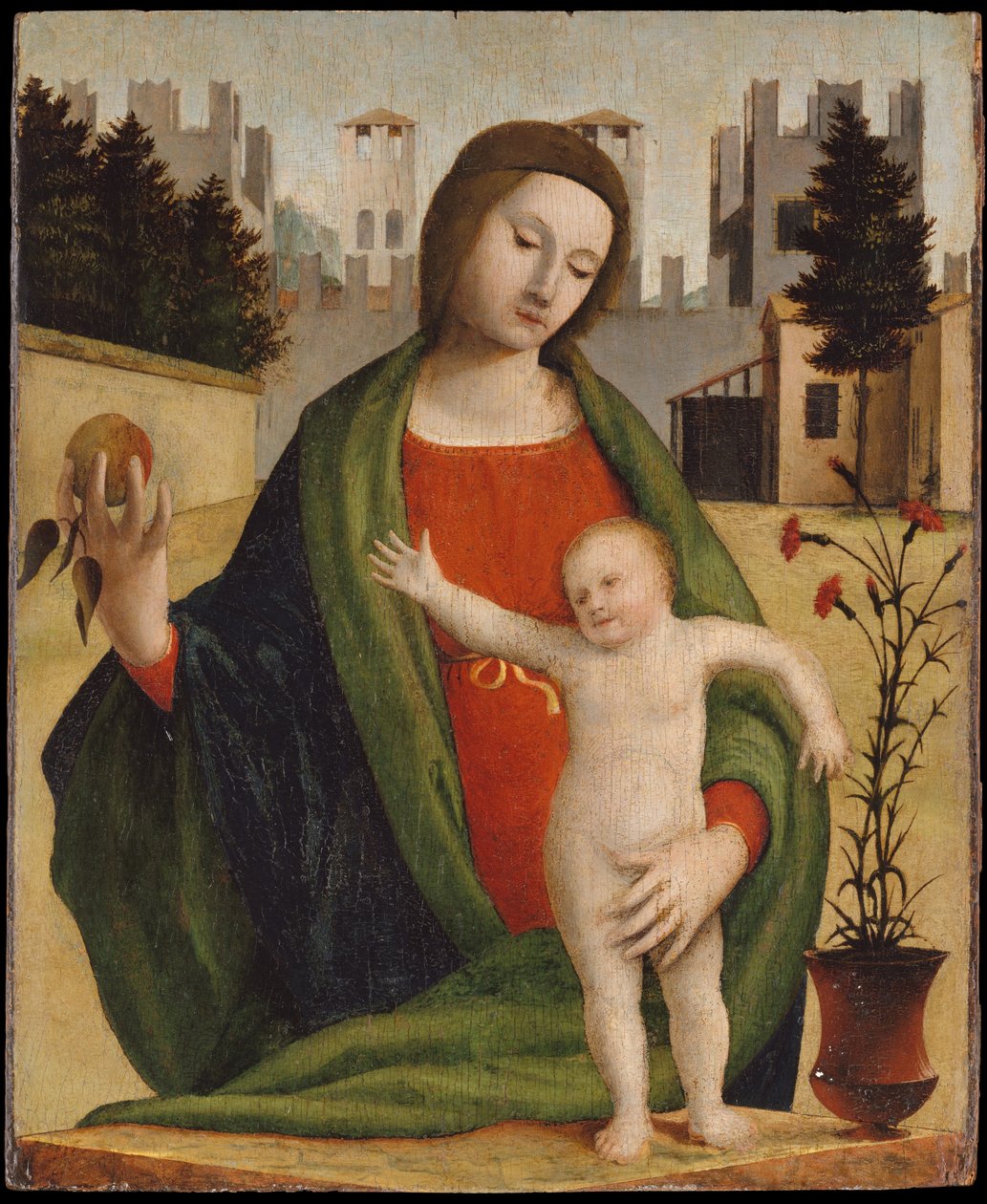 Madonna og barn, før 1508 (tempera på træ) af Bartolomeo Suardi Bramantino