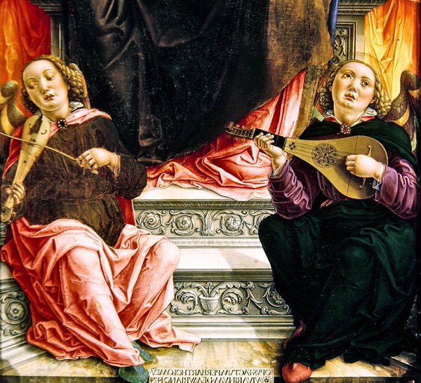 Detalje af Triptykonen af St. Mark af Bartolomeo Vivarini
