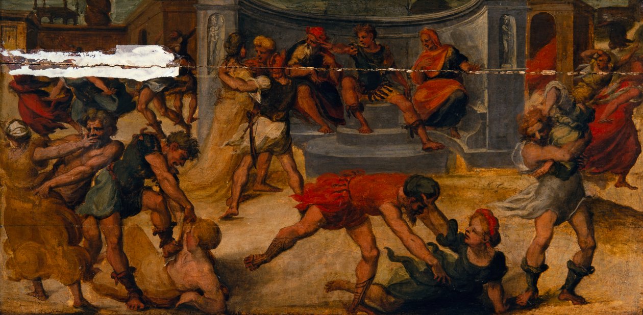 Voldtægt af sabinerne af Bartolomeo di David