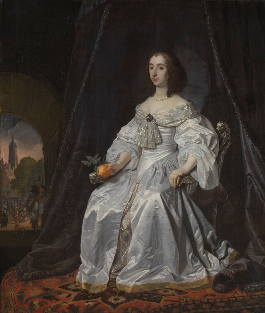 Mary Stuart, prinsesse af Orange, som enke efter Vilhelm II, 1652 af Bartolomeus van der Helst