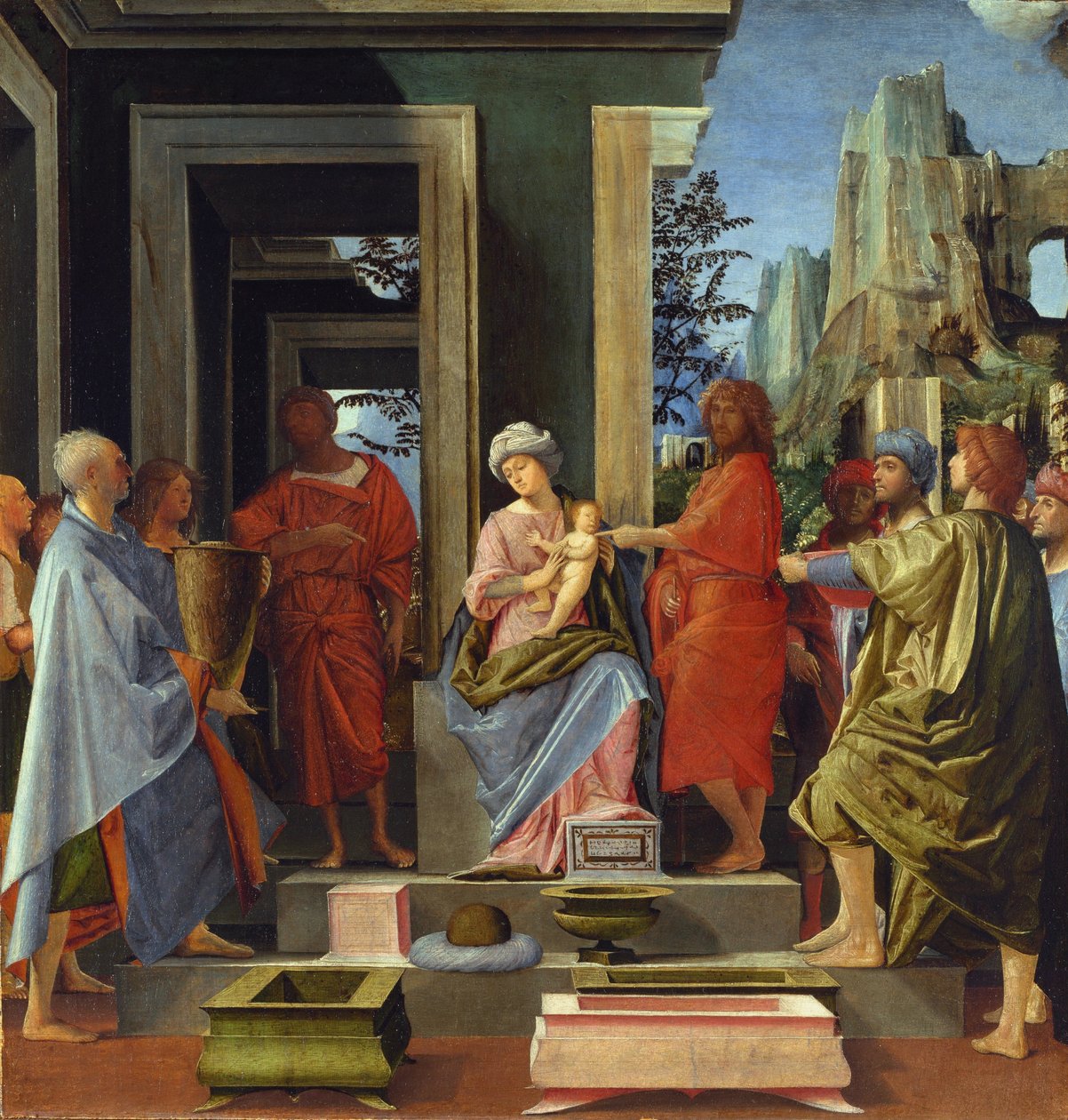 Kongernes tilbedelse, ca. 1500 af Bartolommeo Suardi Bramantino