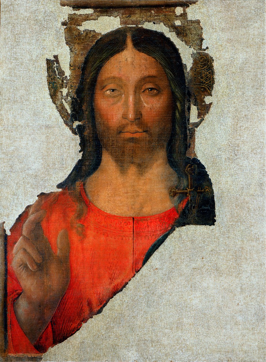 Velsignelsen Kristus af Bartolommeo Suardi Bramantino